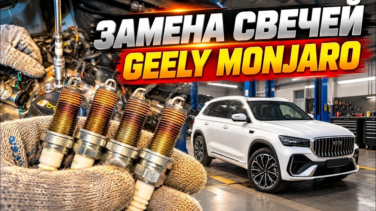 Превентивная замена свечей на Geely Monjaro: NGK Ruthenium на 10 000 км