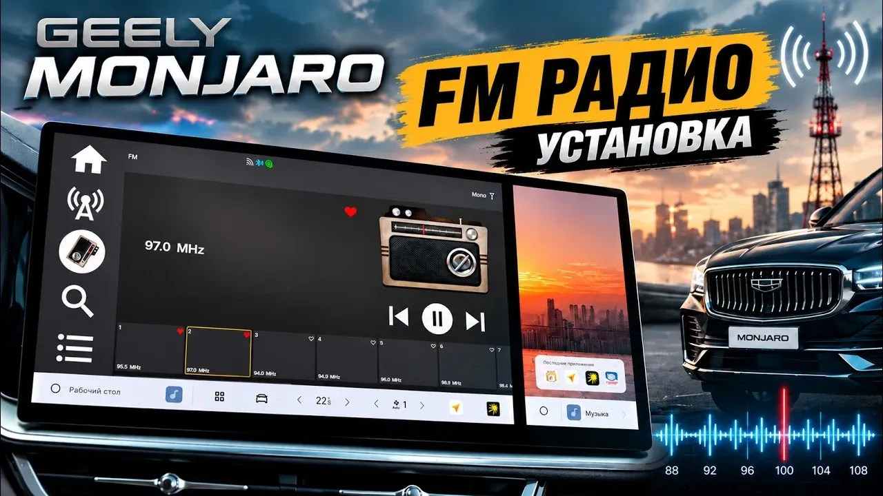 FM-модуль для Geely Monjaro: как добавить физическое радио в головное устройство
