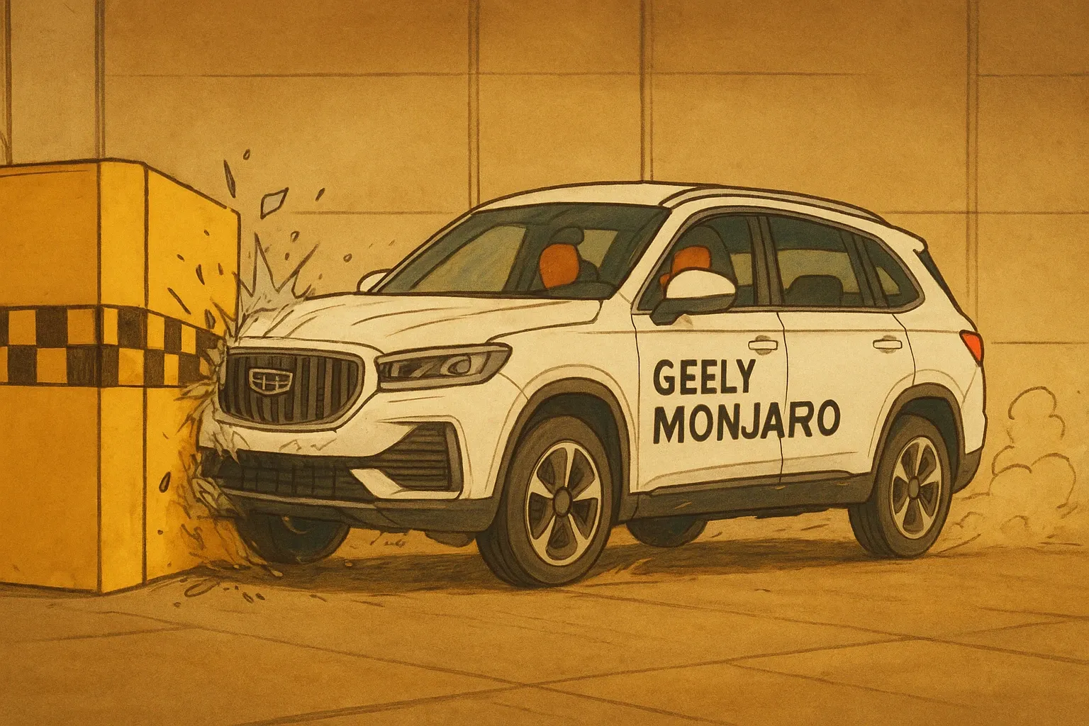 Краш-тест Geely Monjaro: безопасность и технологии Volvo