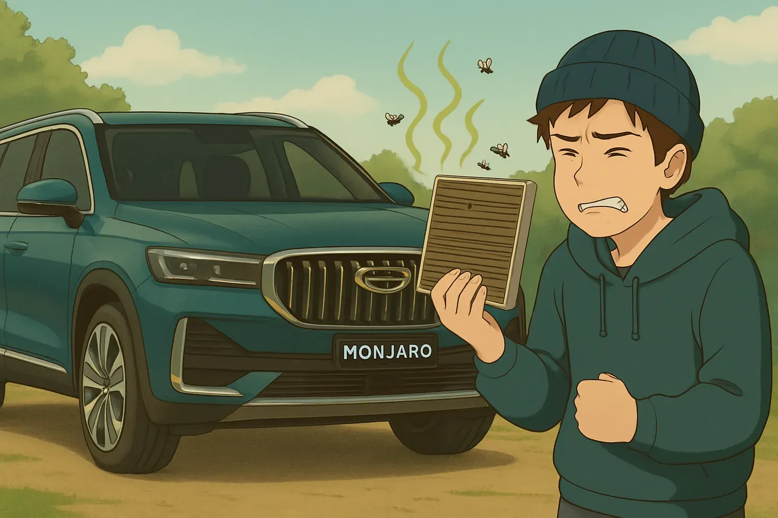 Как заменить салонный фильтр в Geely Monjaro